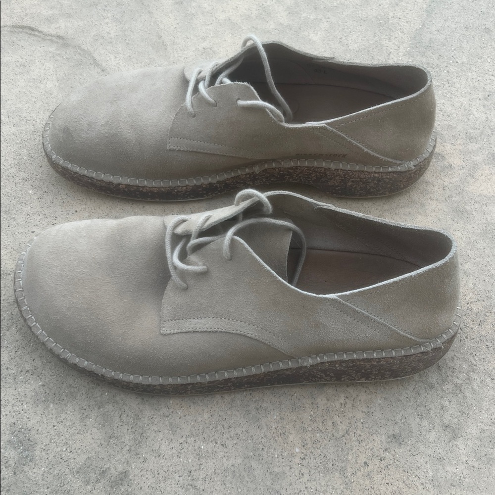 Birkenstock Uppsala Low Men's Taupe Suede Sneaker Shoe Size 43/10 - Picture 3 of 8